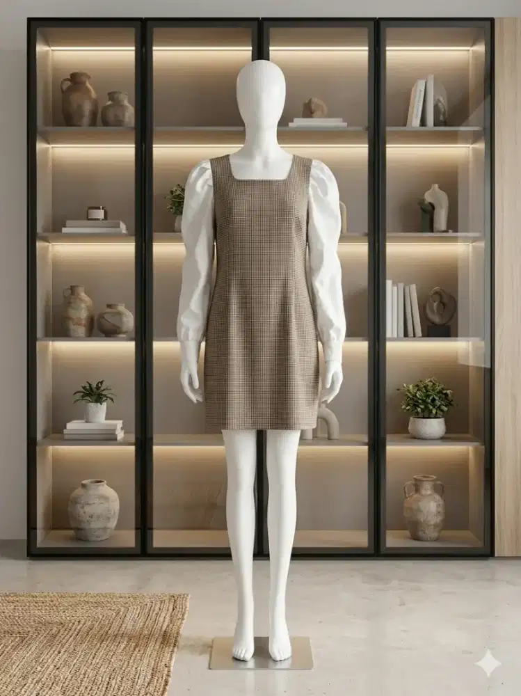 Dress/tunik Lengan Puffy