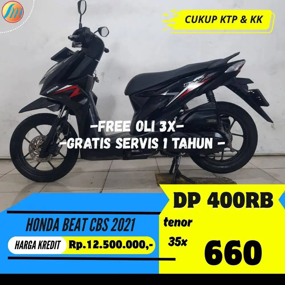 JUAL CEPAT HONDA BEAT CBS 2021 CASH/KREDIT SEKEN BERGARANSI PAJAK ON