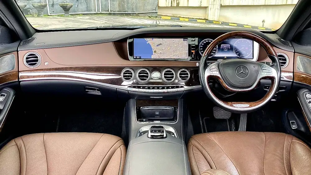 Mercedes Benz S400 S400L Exclusive 2015 Black On Brown