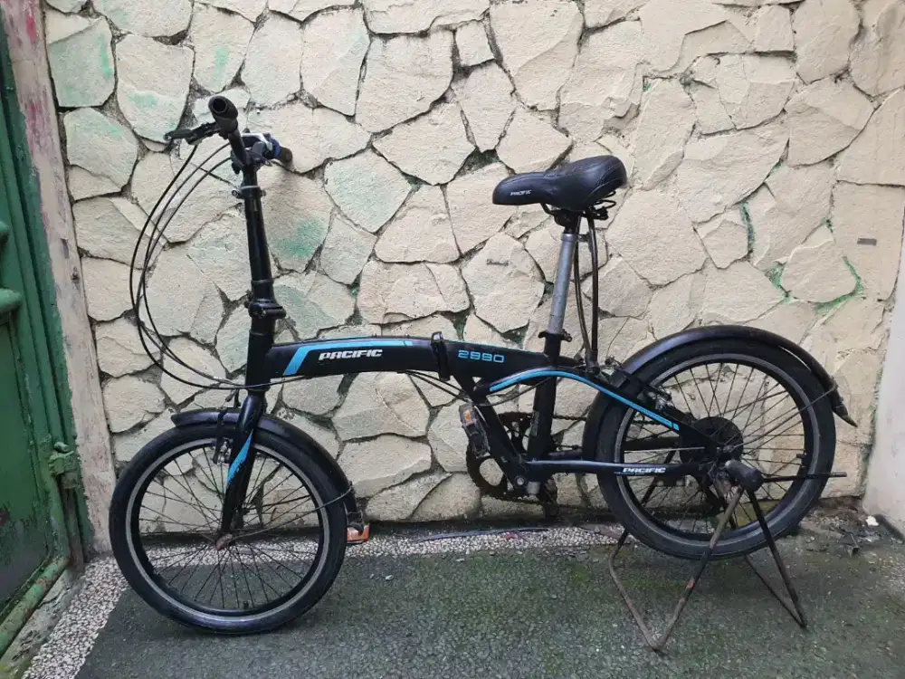 Jual cepat sepeda lipat Pacific UK 20 gigi 7 speed fungsi normal