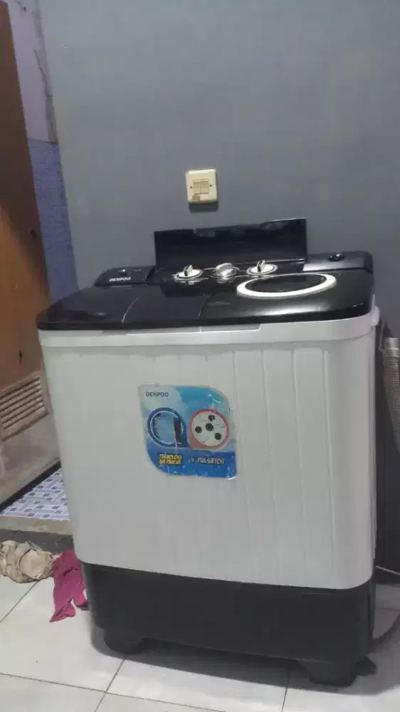 Mesin cuci Denpoo 8kg siap pakai