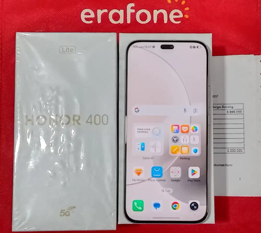 HONOR 400 LITE 5G 8/256 LIKE NEW BARU SEBULAN