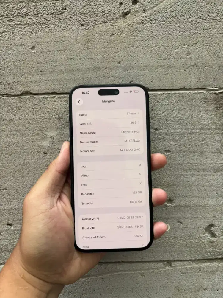 iPhone 15plus 128 inter