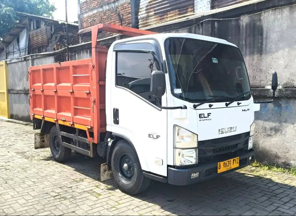 10rbKM+banBARU MURAH CDE Isuzu elf engkel NLR Bak besi triway 2025