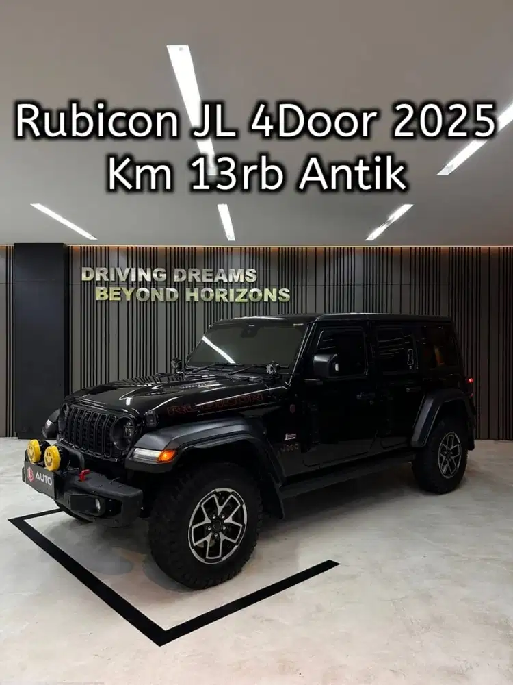 Jeep Wrangler JL Rubicon 2.0 AT 2024 Hitam 4Door Km13rb B1915EJG