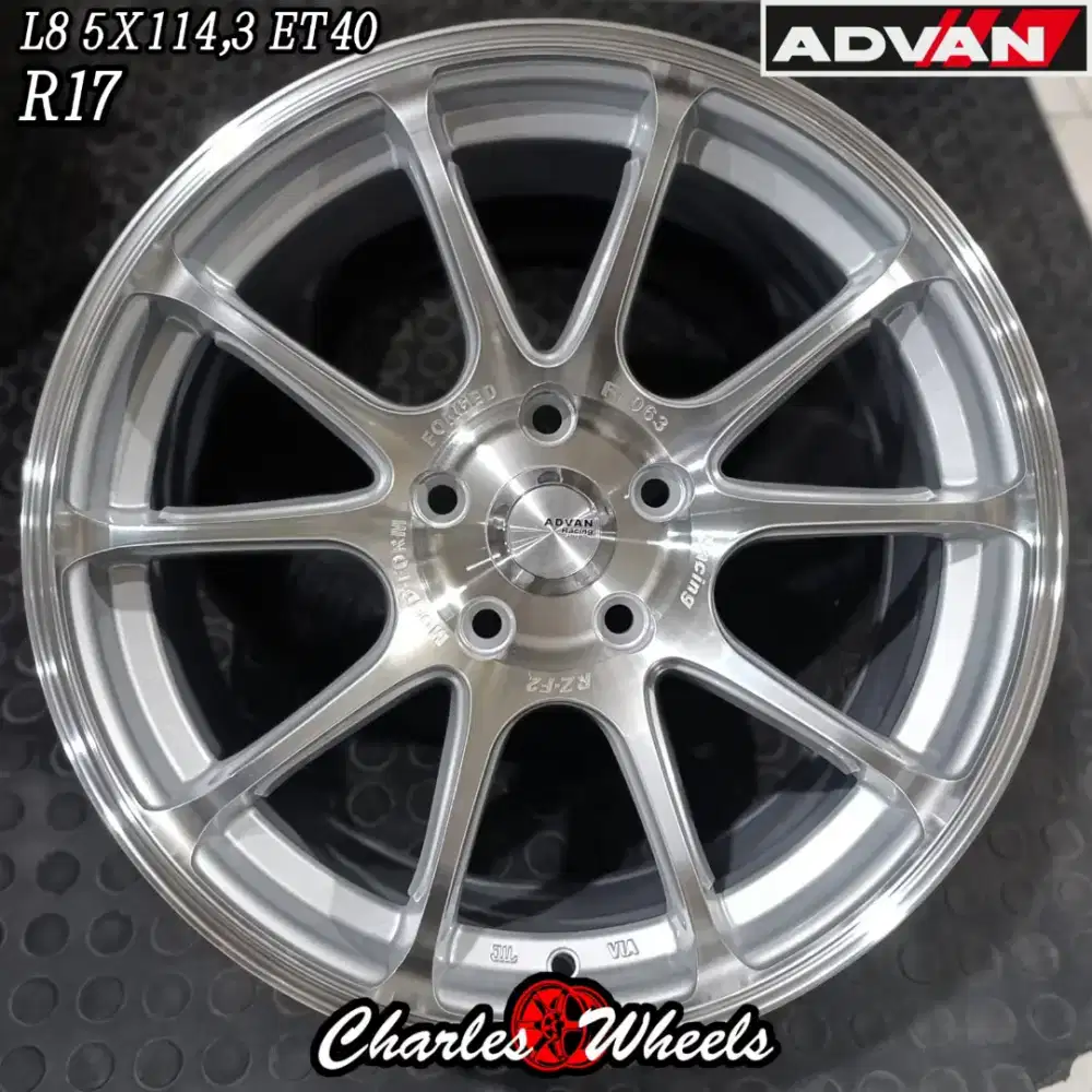 Jual velg baru rz f2 r17 5x114,3 innova brv hrv crv rush dll