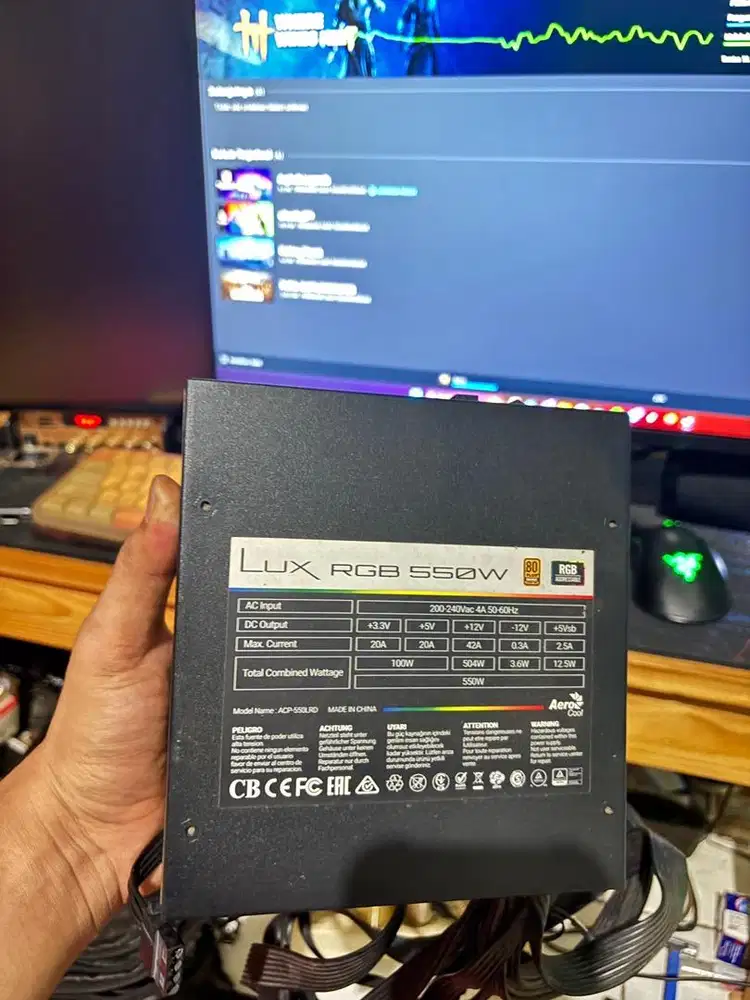 PSU 550w 80+ Bronze Aerocool Lux