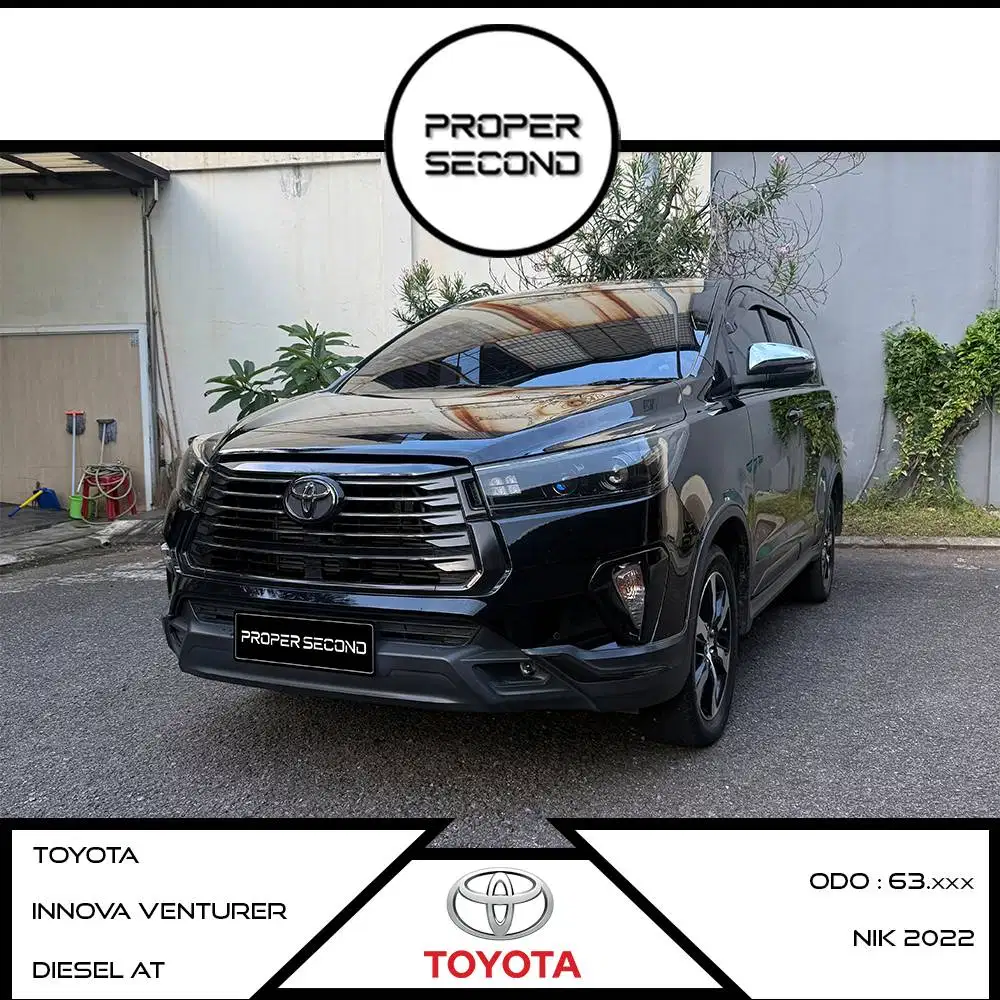 Toyota Kijang Innova Venturer Diesel AT 2022 Hitam