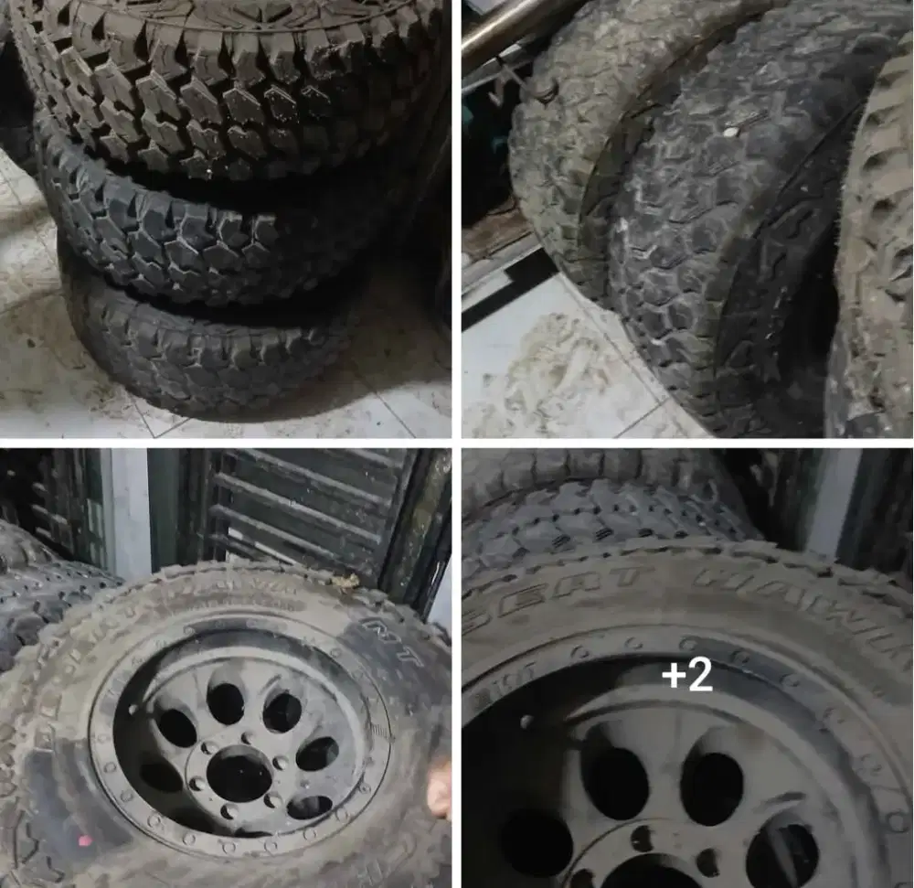 Jual pelek n ban MT R6 eks pajero