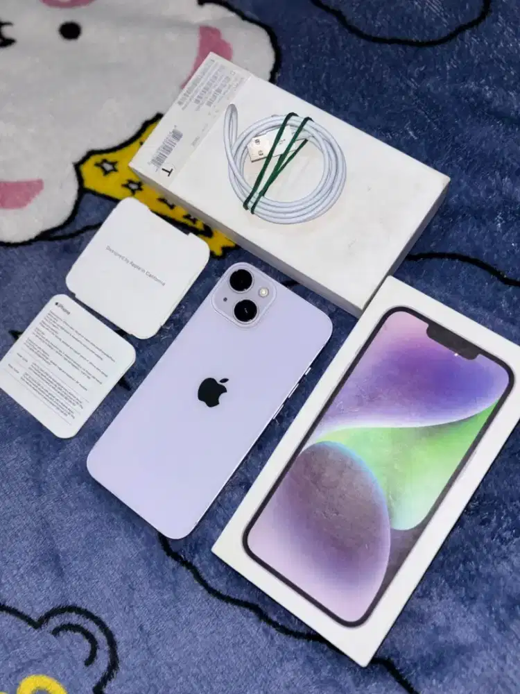 Iphone 14 ungu beacukai 128gb