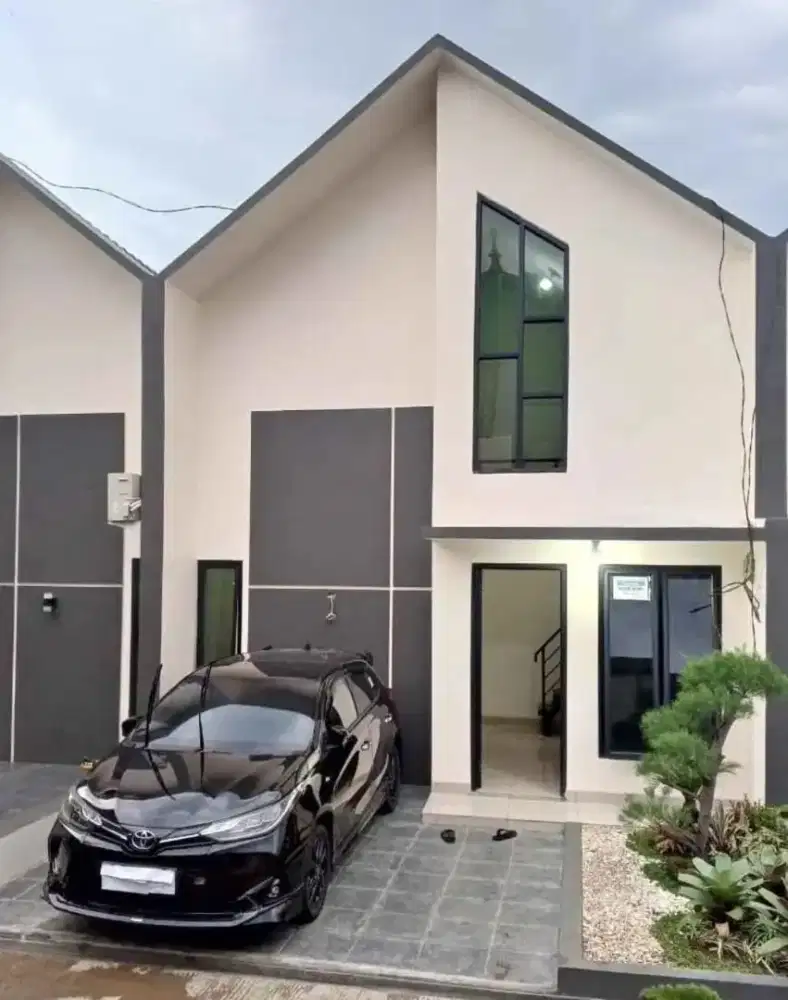 Rumah Scandinavian modern harga murah akses mobil 50 meter ke Jl Utama