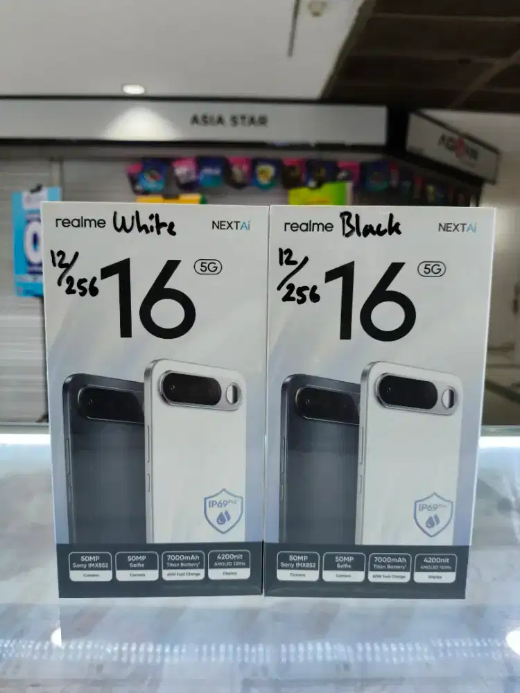 REALME 16 5G 12+14/256GB Black&White. New 100%Ori Segel Garansi Resmi