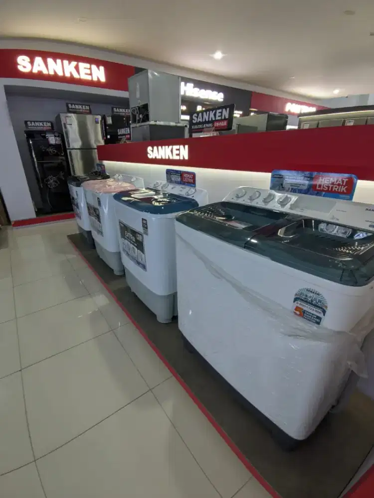Mesin cuci 2 tabung bisa dicicil