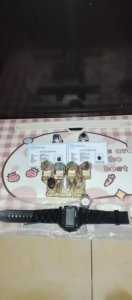 BORONGAN SEMUA PERMATA NYA MUMER AJA NATURAL BLUE KYANITE DLL