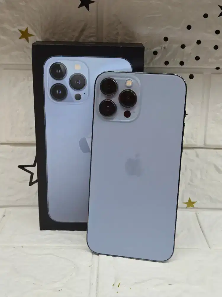 Iphone 13 pro max 256gb blue second resmi