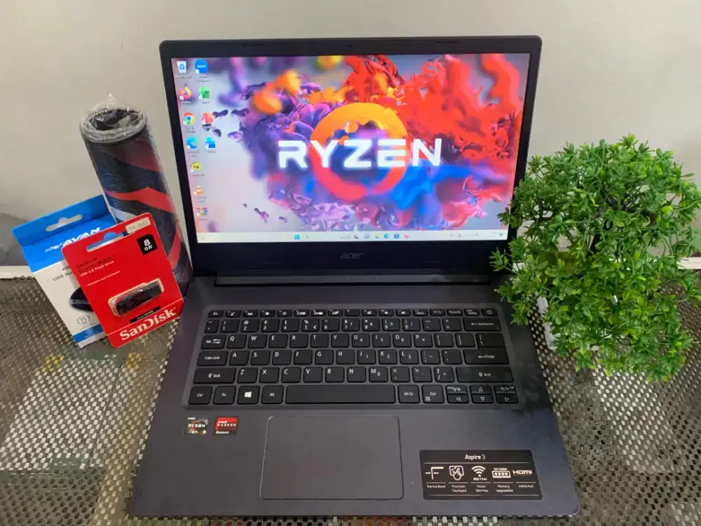 ACER ASPIRE 3 SLIM AMD RYZEN 3-3250U COCOK BUAT GAME DAN EDITING