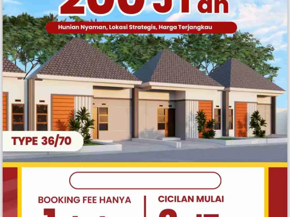 JUAL RUMAH BARU 275 Juta di SOLOBARU Perumahan Cluster