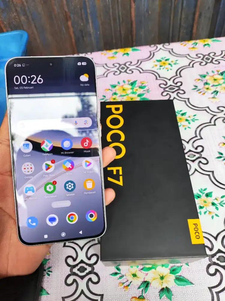 Poco F7 12/512 Full set Sampe Nota  Mulus Like New Garansi panjang