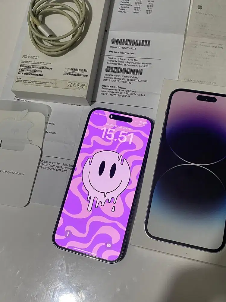 UNIT PENGGANTI IPHONE 14 PRO MAX 256GB