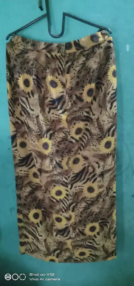 Rok macan bunga matahari, cantik trendy dan feminim size L