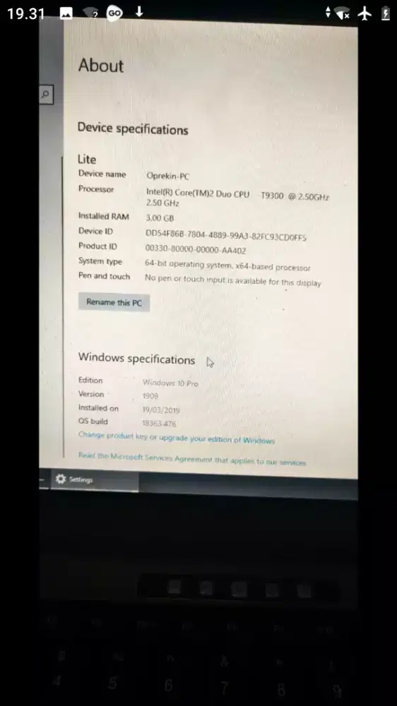 Laptop NEC Versa S3300