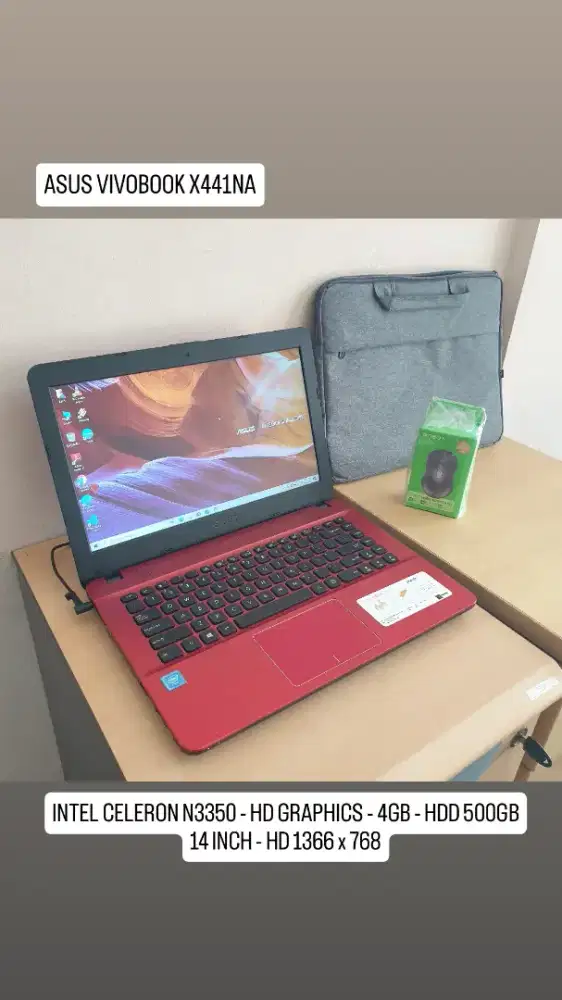 ASUS X441N -- CELERON N3350 - 4GB - 500GB - 14 INCH