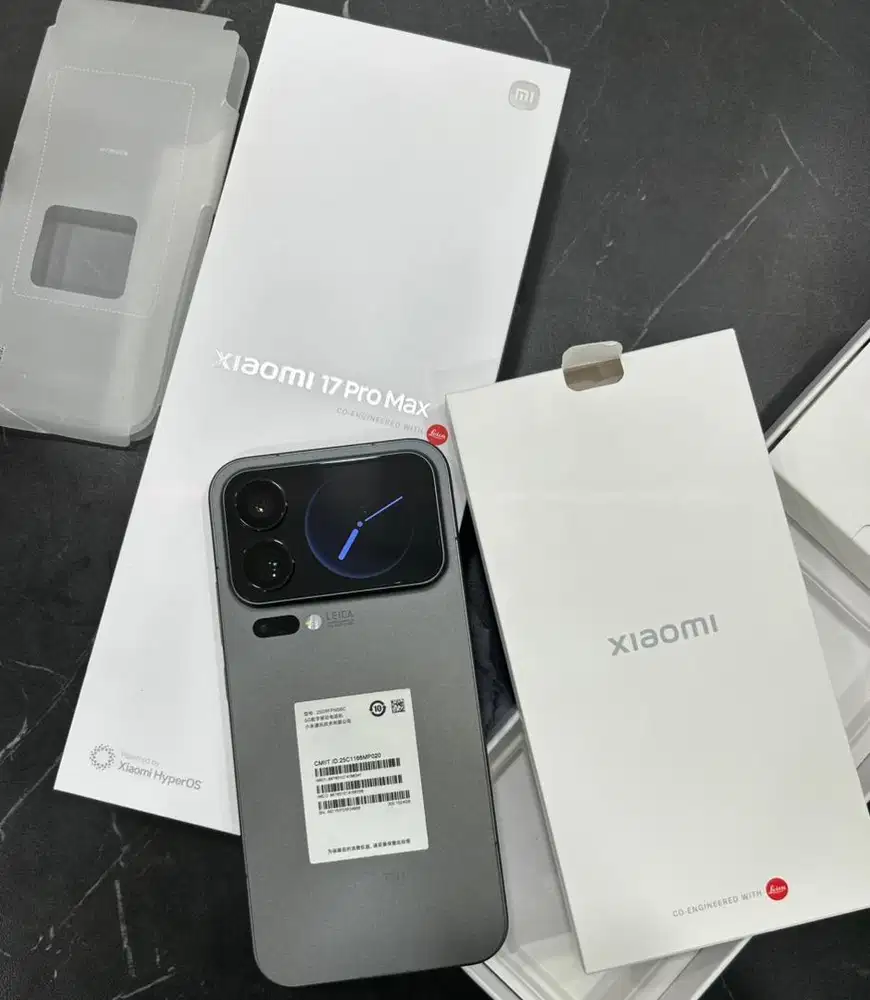 Xiomi 17 Pro Max ram 16/1TB mulus fullset nominus inter beacukai