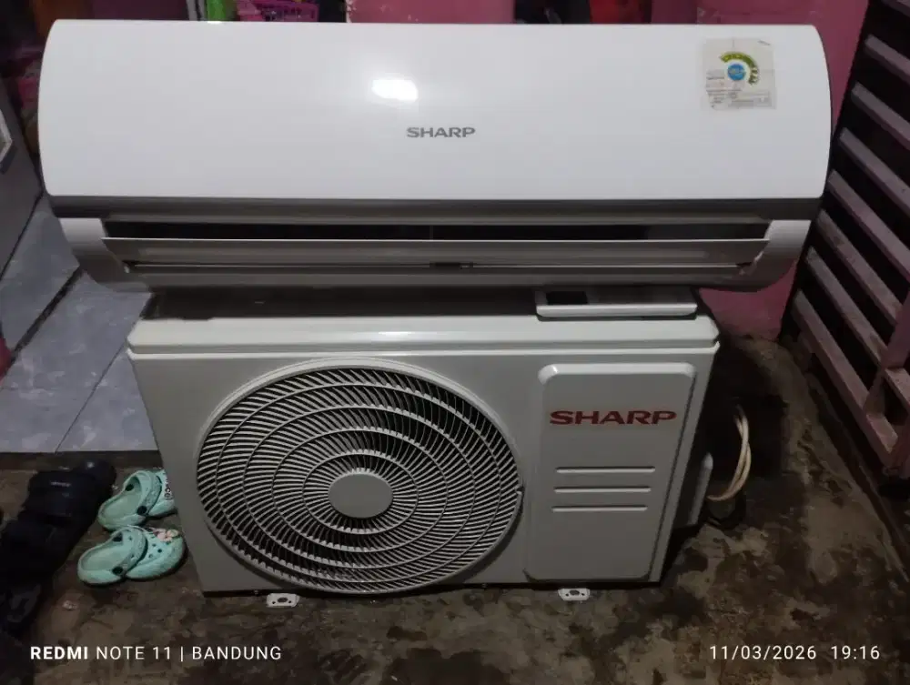 AC Sharp  R32 1pk lowwat +pasang garansi