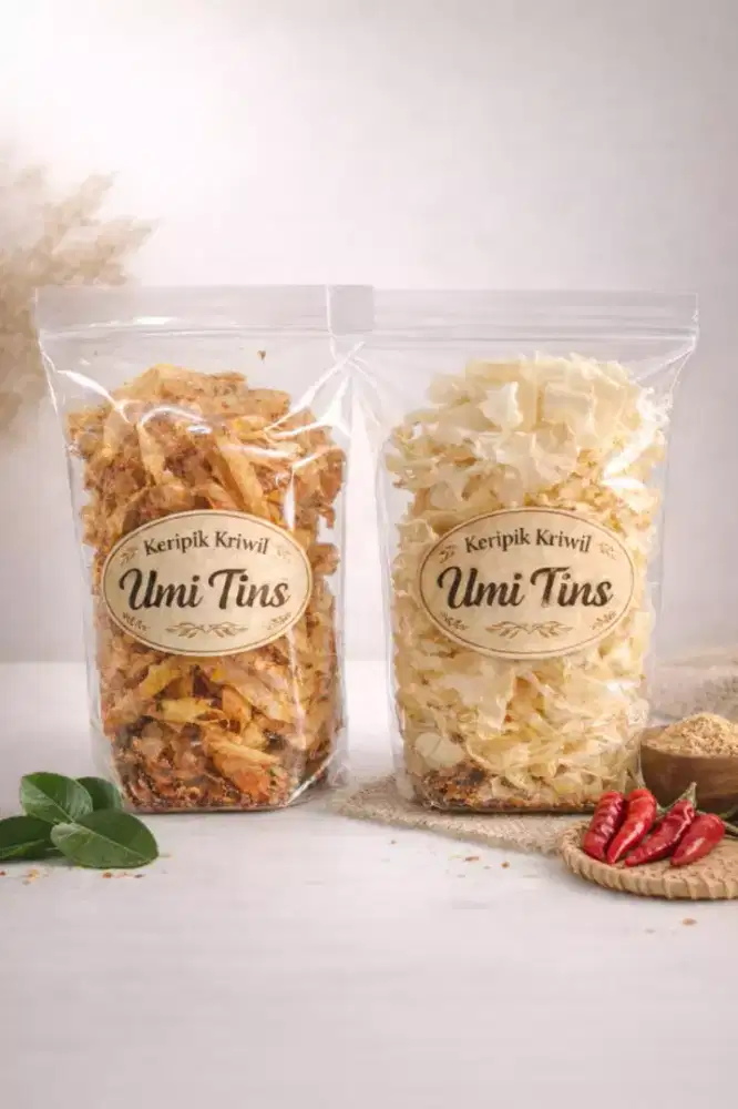 Kripik kriwil 2 rasa pedas ,dan original