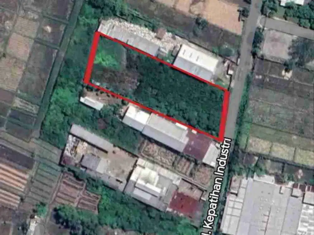 Disewakan Lahan Industri Kepatihan Gresik Luas 0.47 Ha Cocok Untuk Gudang