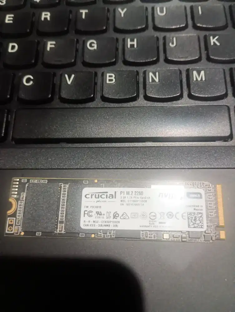 SSD Nvme M2 2280 1TB Merk Crucial