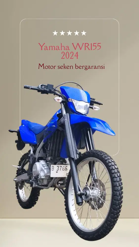 Yamaha WR155 km rendah (ktp daerah bs kredit) wr 155 155r