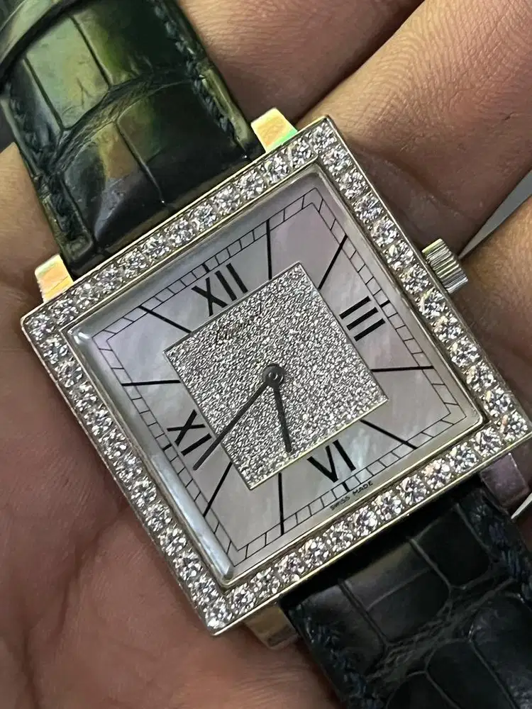 Chopard berlian manual wind big size whitegold