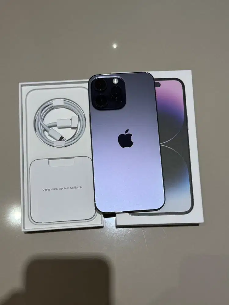 Iphone 14 Pro max 1 TB deep purple resmi fullset full original