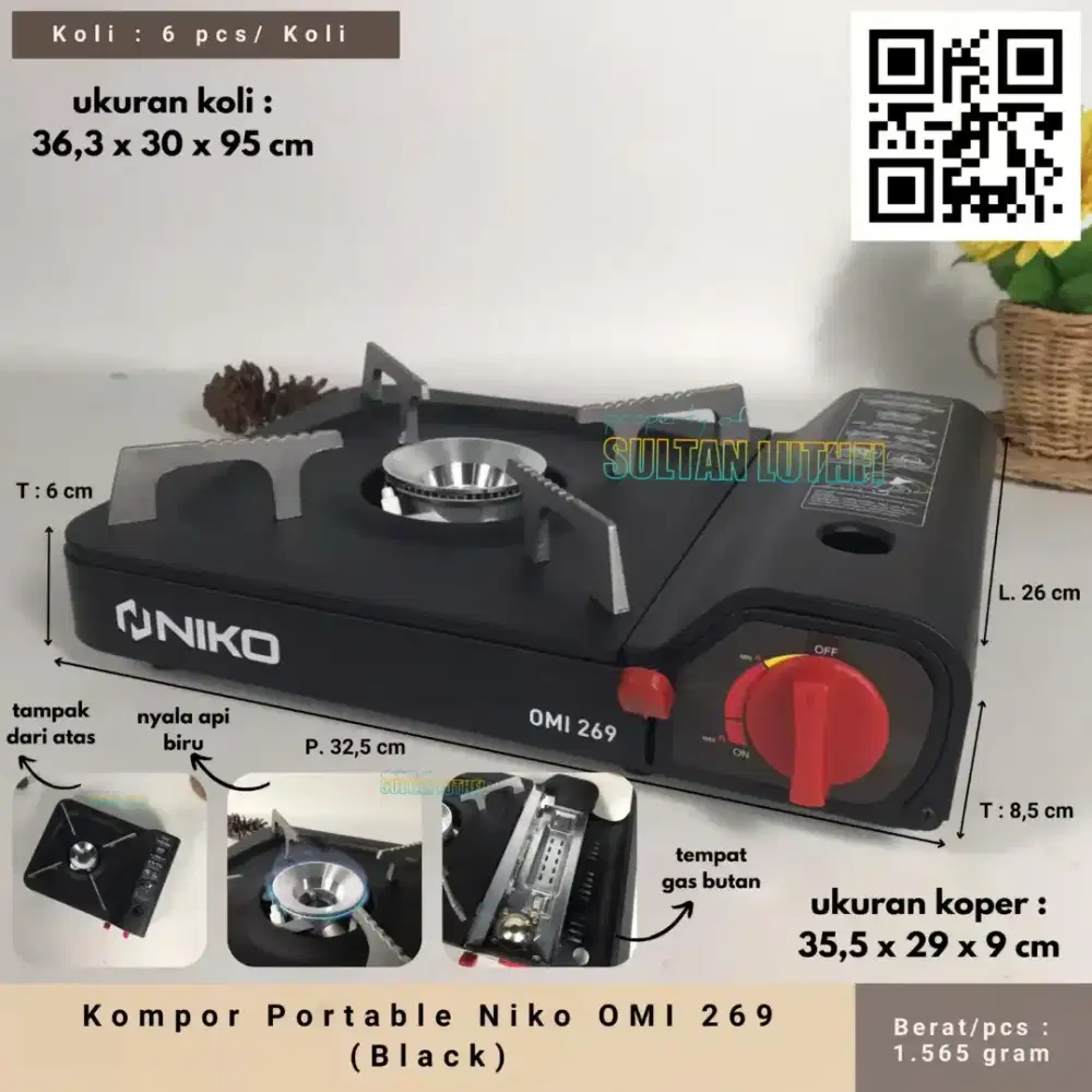 Kompor Portable Niko OMI 269 (Black)
