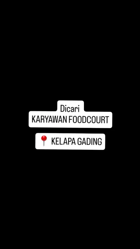 Karyawan foodcourt