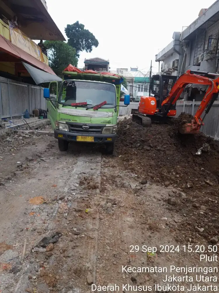 Urug tanah campur angkut tanah galian tanah merah