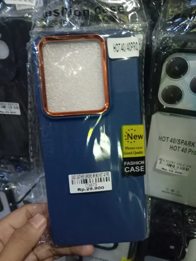 CASE LEATHER CHROME INFINIX HOT 40 PRO ATLANTIS DAHSYAT