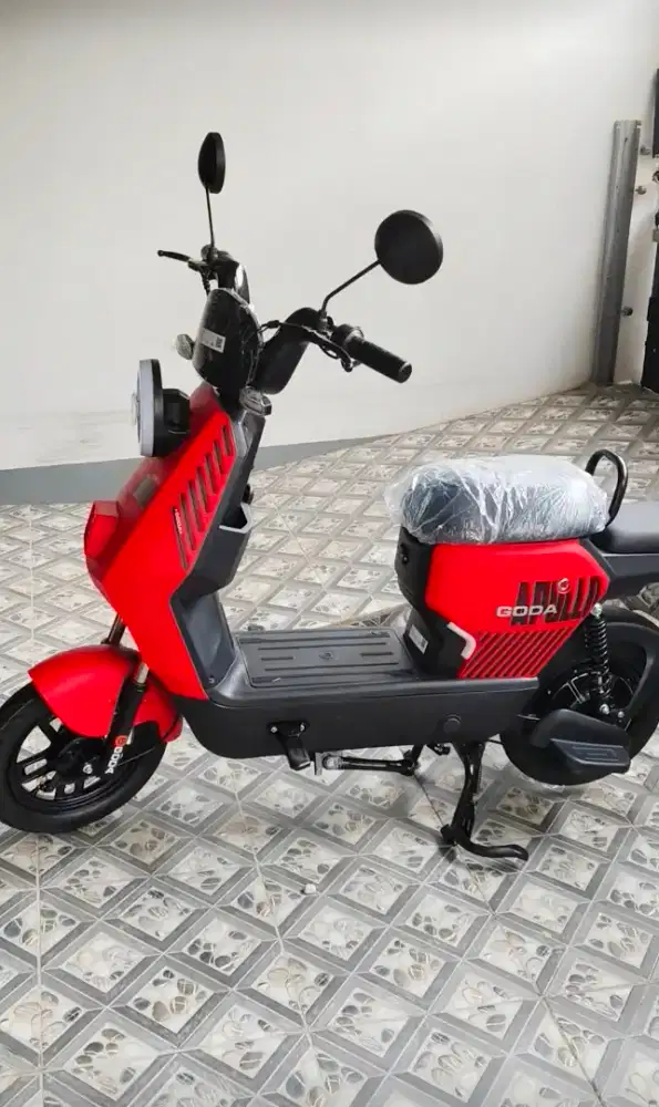 JUAL Sepeda listrik GODA Apollo Merah, Baru Dipakai 1x, 3JT NEGO
