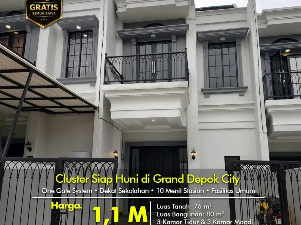 Faray Residence Rumah Bebas Banjir, Jalan Lebar, Grand Depok City