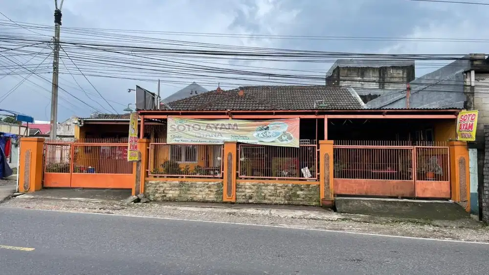 DIJUAL RUMAH PINGGIR JALAN RAYA CIANJUR - CIPANAS / JALAN RAYA PUNCAK