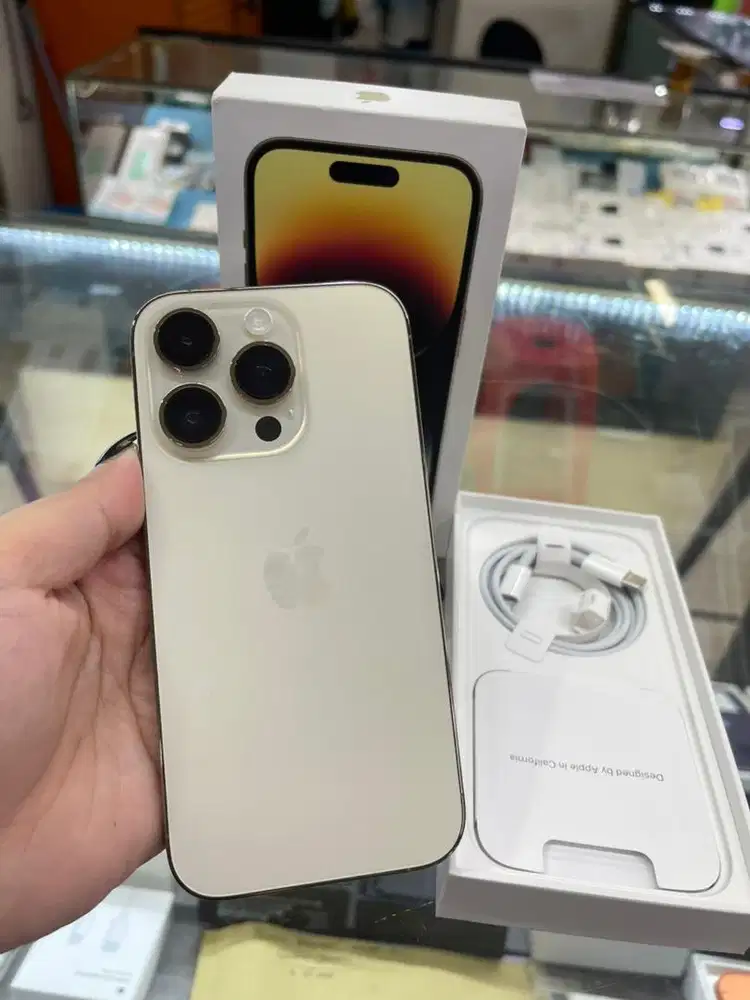 Iphone 14pro 128 Gold ex ibox bh97% fullset