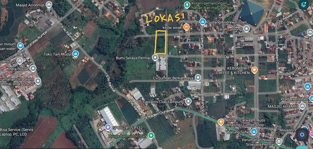 Dijual Tanah Kavling Siap Bangun/Investasi