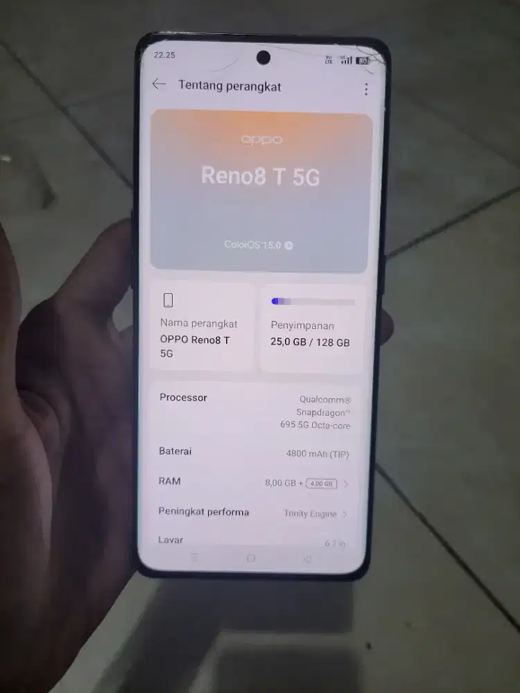 Oppo Reno 8T 5G 8/128 batangan