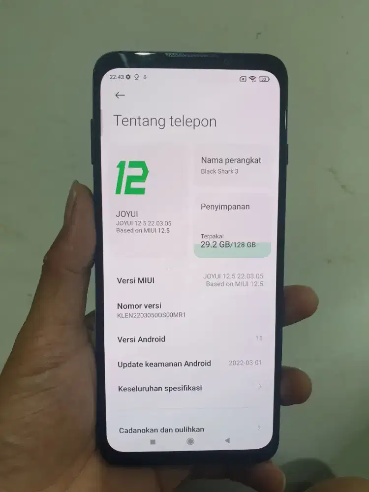 Blackshark 3 ram 8/128gb