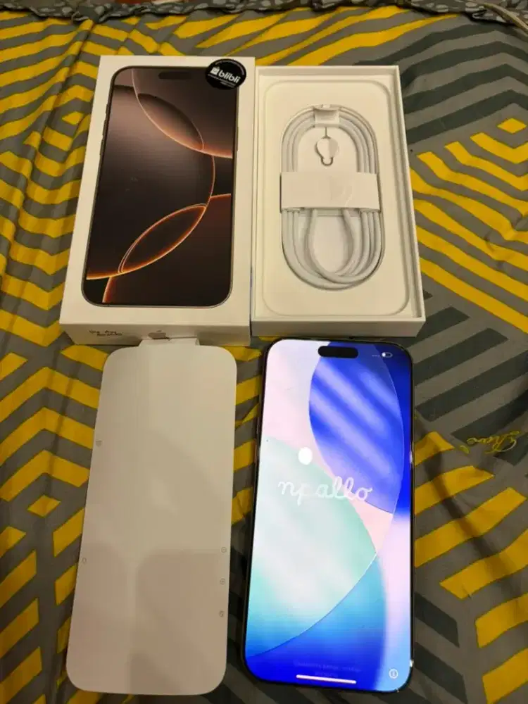 Iphone 16 promax 256 (desert titanium) garansi aktif