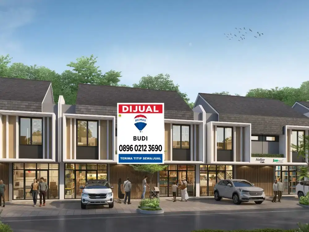 Dijual Baru Rumah Usaha Komersil Florence Village Jakarta Garden City Jgc Cakung Dekat Kelapa Gading 2Tk LT 5 X 15 2 KT