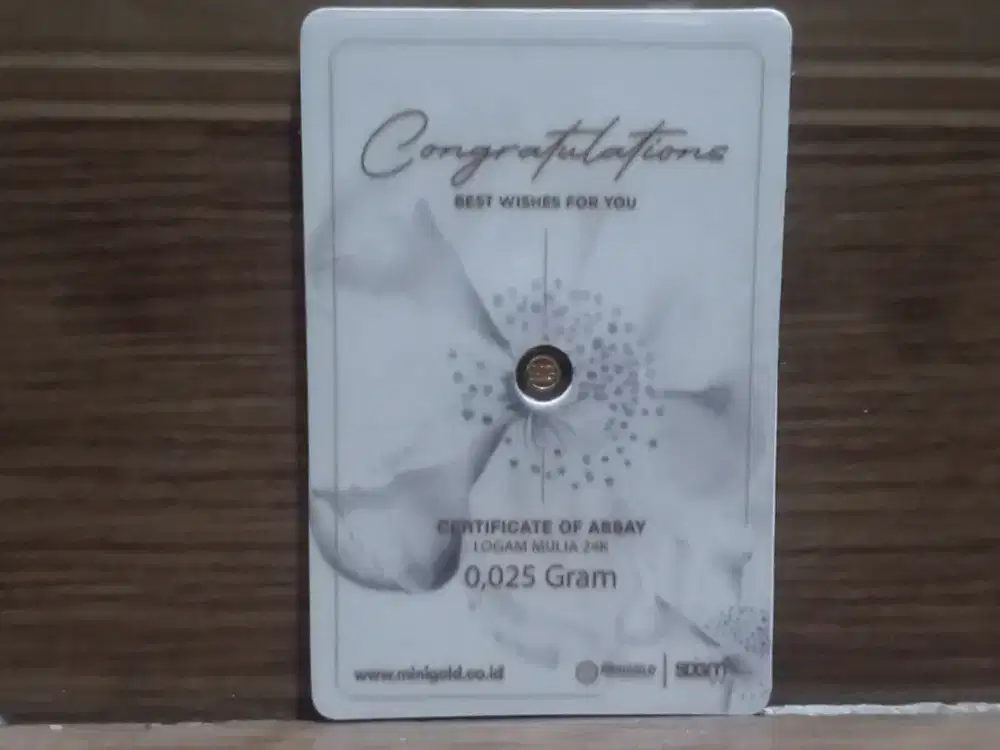 Minigold 0.025 gr gift series