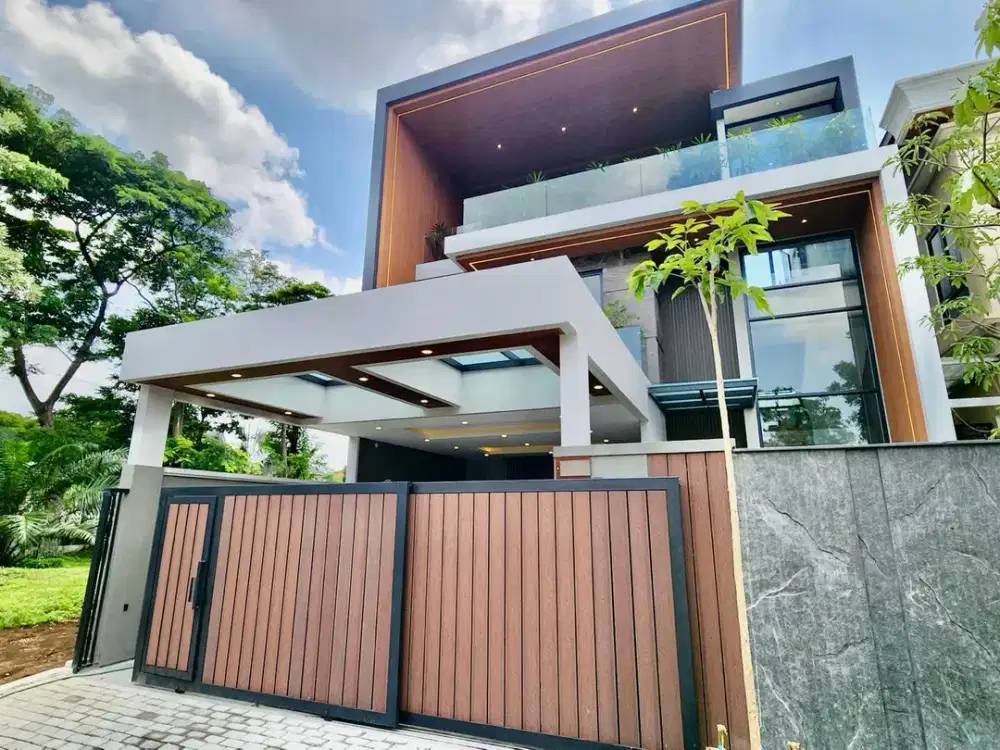 DIJUAL RUMAH WOODLAND CITRALAND 4KT SEMI FURNISH BAGUS PRIVATE LIFT DEKAT PASAR MODERN