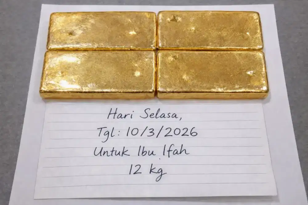 Dijual emas kadar 99.2% bisa cod asal pembeli valid